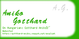 aniko gotthard business card